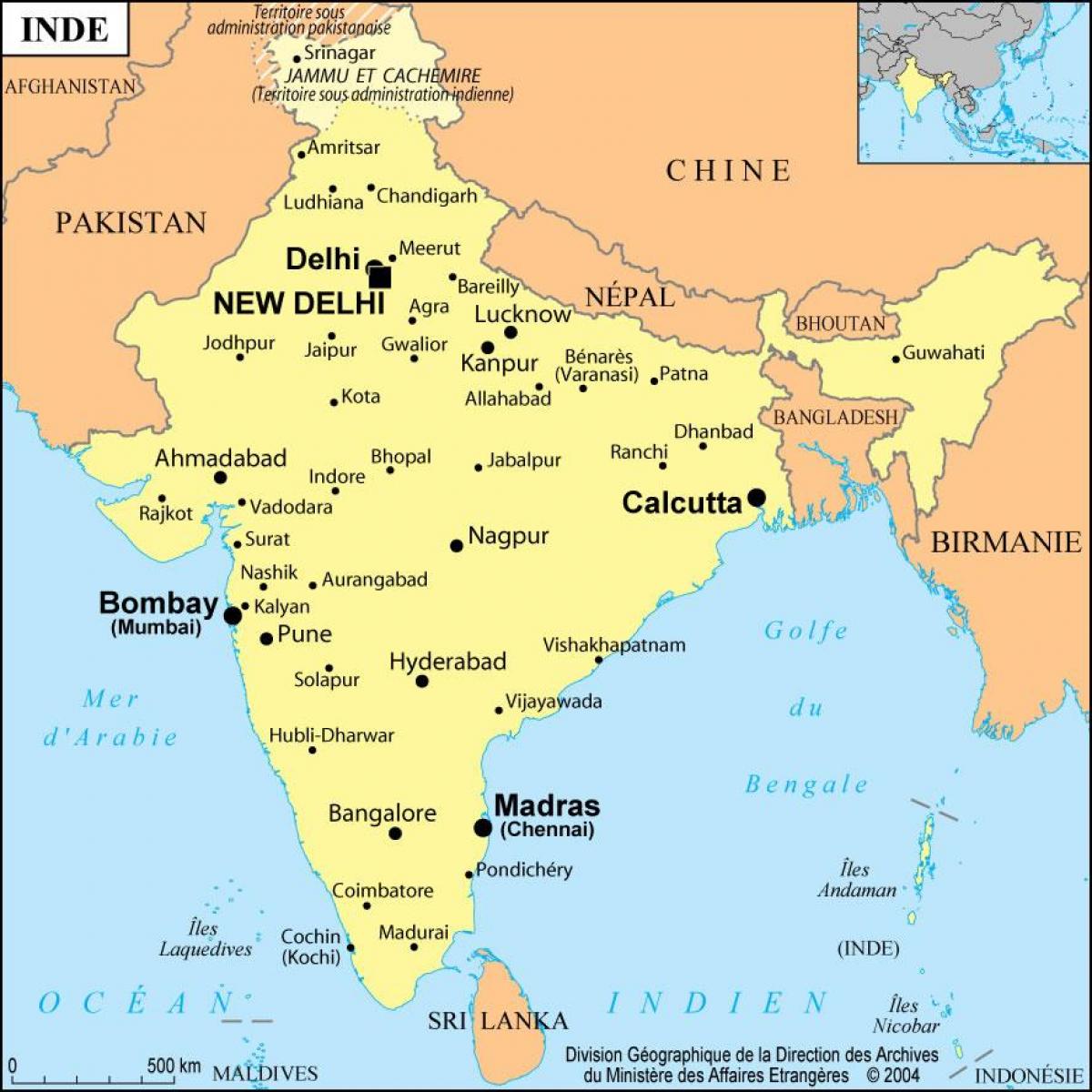 mapa de Mumbai india