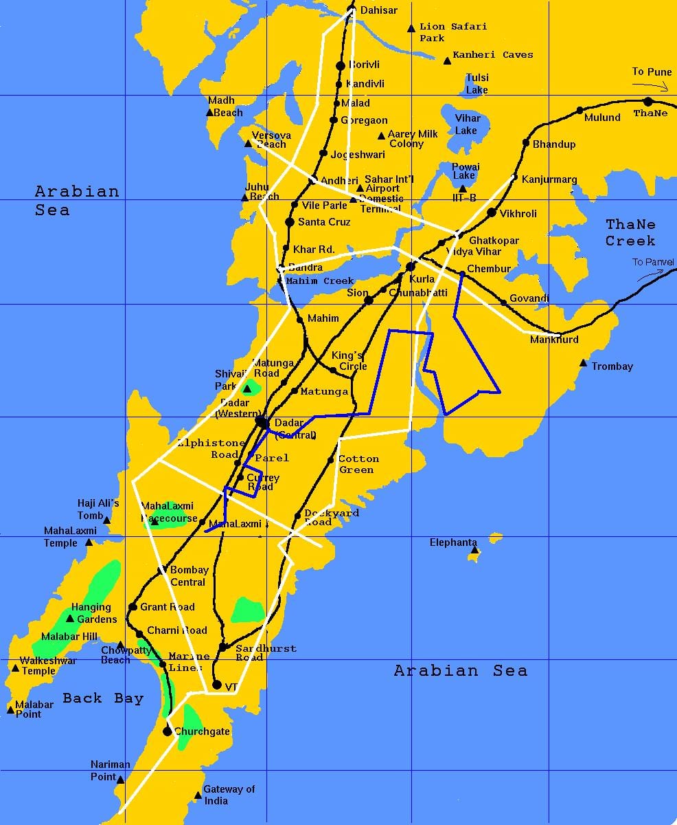 Mumbai monorraíl mapa
