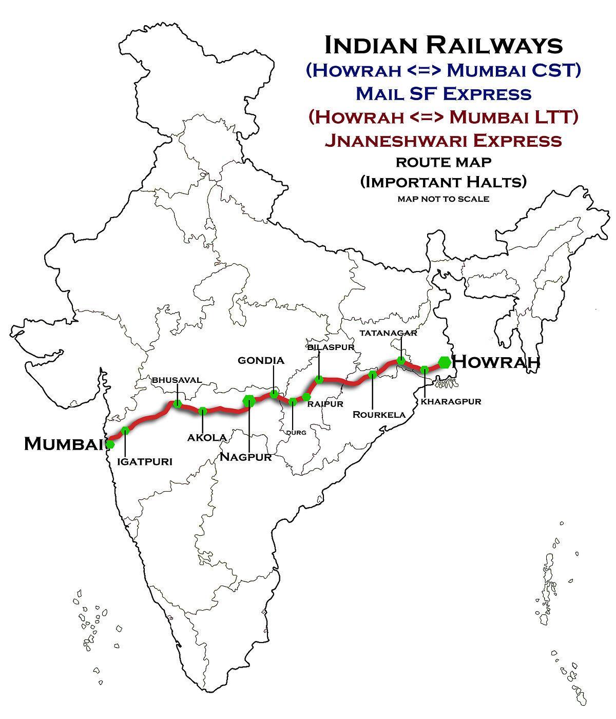 nagpur Mumbai carretera expresa mapa