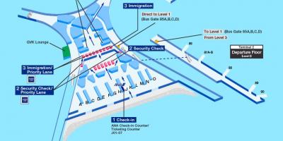 El aeropuerto internacional de Chhatrapati Shivaji mapa