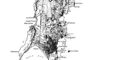 Mapa de Mumbai isla
