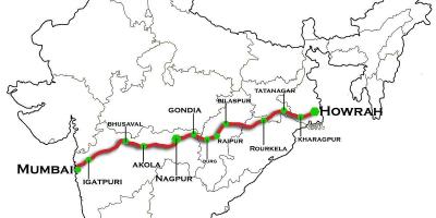Nagpur Mumbai carretera expresa mapa